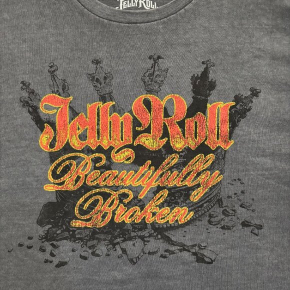 Jelly Roll Beautifully Broken Country T-Shirt Size Large - Picture 2 of 4